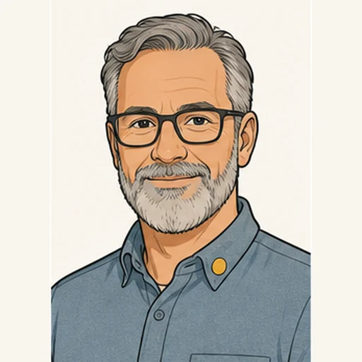 Illustrated portrait of Dale